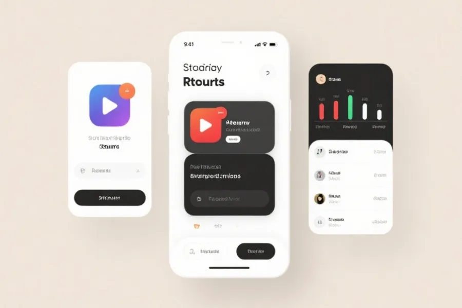 移动端界面示意图