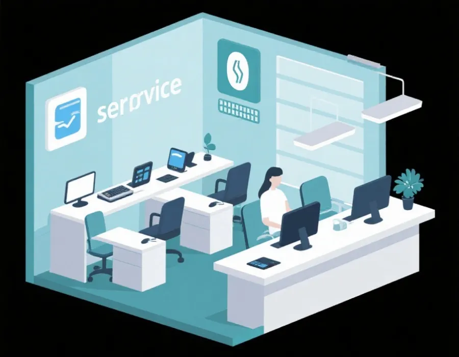客服支持与联络服务示意图
